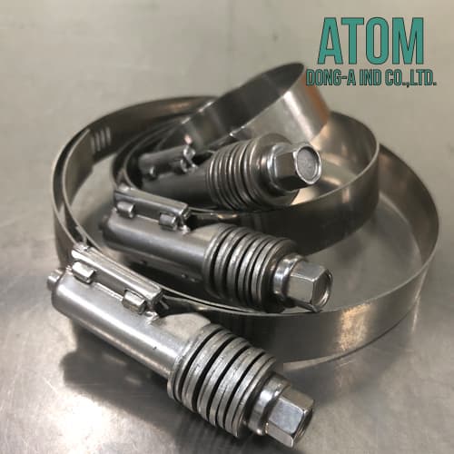 _ATOM_ Constant_torque hose clamp _ Perforated_ worm gear